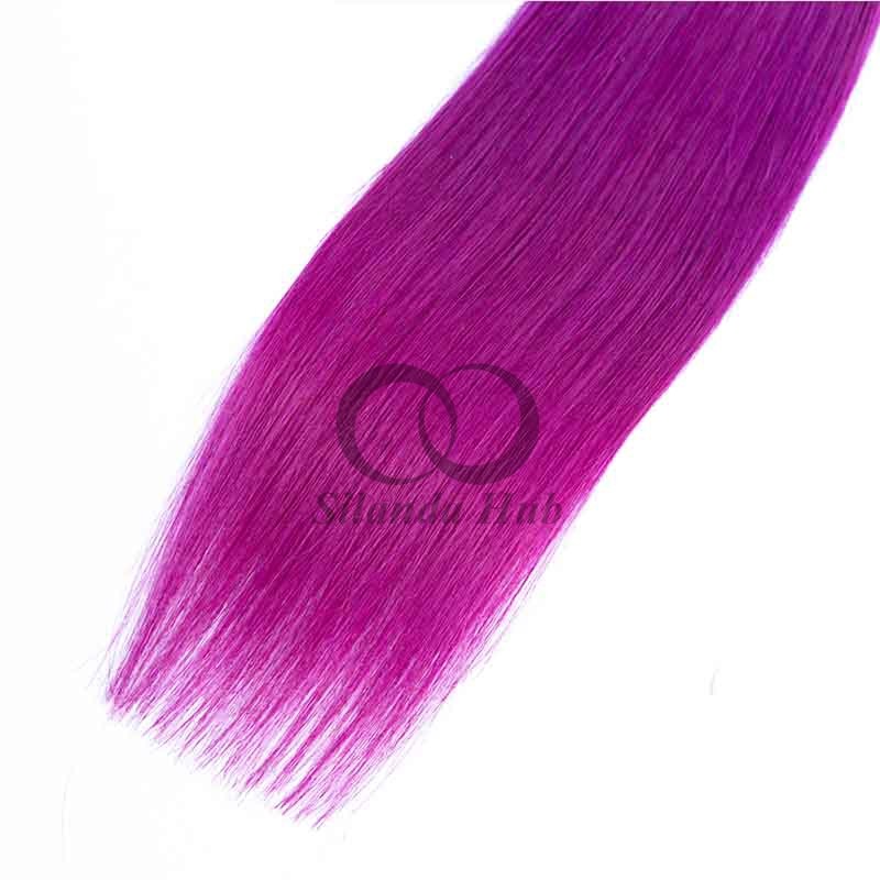 #T1B/Purple Straight Remy Human Hair Bundles Sew In Weave Bundles Brazilian Bundle Deals