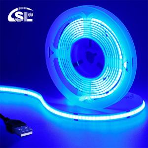 Quality 320leds 8mm Blue flexible COB Led Strip Light for Indoor and Outdoor decoration -20 60C wholesale