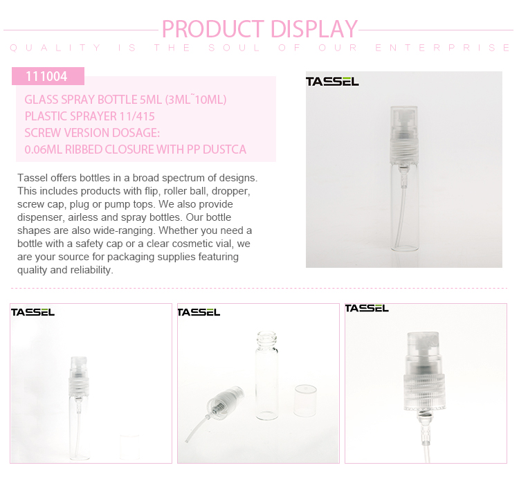 Ribbed Closure Empty Cosmetic Containers With PP Dustcap And Clear Glass