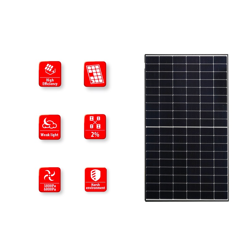 182mm Monocrystalline Solar Cell 550W 600W Solar Panel Single Package