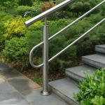 Durable Textured Stainless Steel Handrails for Outdoor Gardens