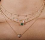 Handmade White Cubic Zircon Teardrop Necklaces for Women Jewelry