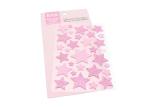 Glitter Decorative Kids Sticker Printing , Pink EVA Custom Puffy Stickers