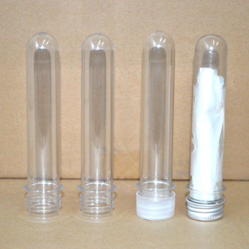 45ml Plastic Transparent Test Tubes Wth Caps for Mask cosmetics