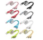 Universal Retractable Usb Charging Cable , Retractable Micro Usb Cable