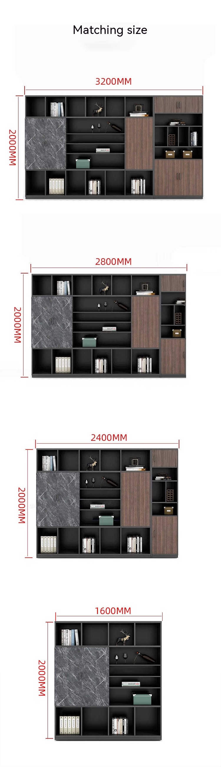 Stylish Boss Desk Manager Office Desk and Chair Combination for Commercial Furniture
