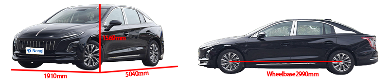 Luxury Pure Electric Vehicle Hong Qi E-QM5 Midsize New Energy Car