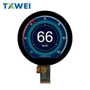 Quality 3.6 inch touch sunlight visible two wheeled vehicle industrial instrument 1000 brightness circular display screen wholesale