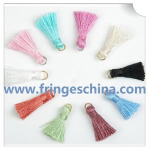 Quality Fashion fluorescent mini tassels trimming fringe for pillow and graduation cap decoration wholesale