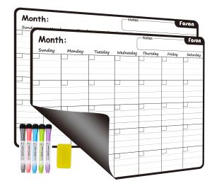 Quality Customized Magnetic Fridge Monthly Calendar Refrigerator Whiteboard Calendar wholesale