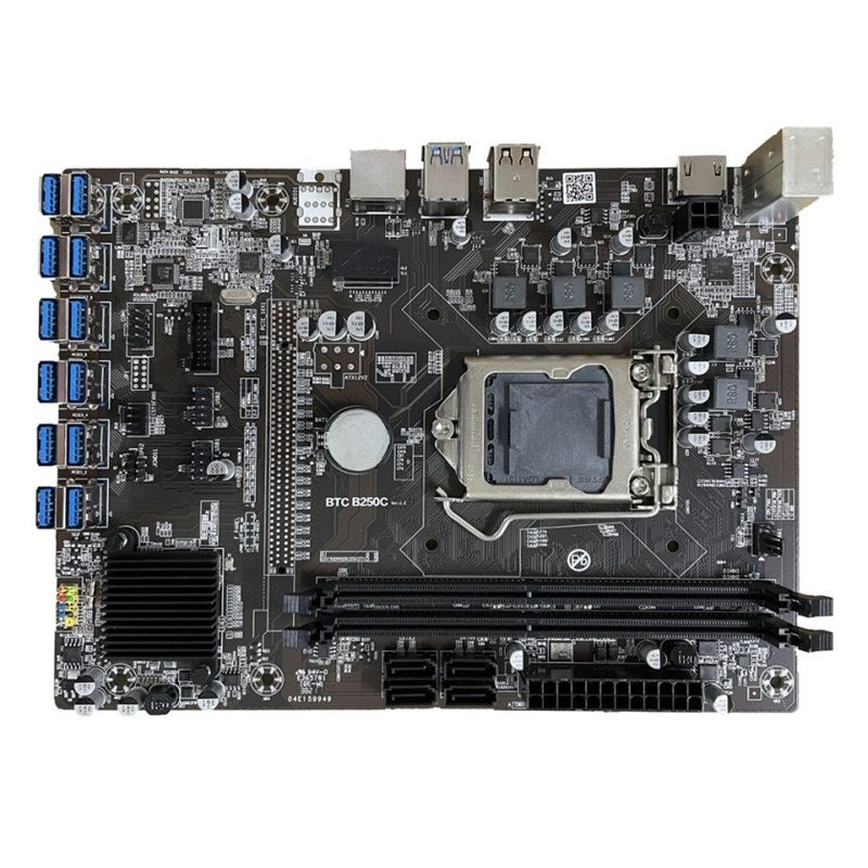 Customized B250C motherboard 12 gpu cheap price motherboard case B250C motherboard classic 12 card SATA