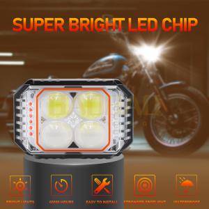 Quality 80V 4 Beads White Yellow Flashing Multi Color Metal Motorcycle LED Light wholesale