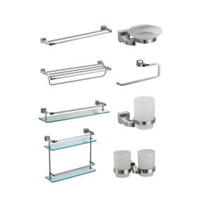 Quality Silver Bathroom Hardware Sets Wall Mounted Stainles Steel Sus304 Gold satin wholesale
