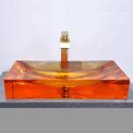 Modern Glass Sink Bowl With CUPC Certificate 1 Hole 5 Year Warranty