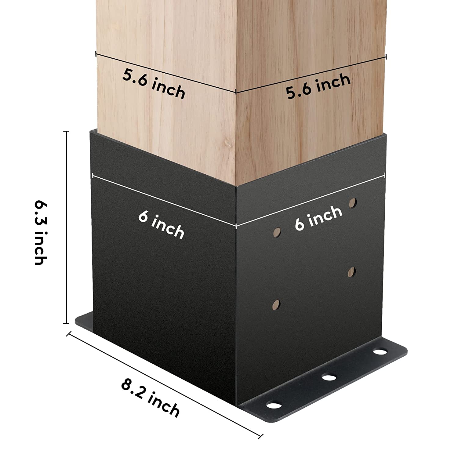 Enhance Your Outdoor Area with Nonstandard Wood Deck Fence Post Base Pergola Brackets