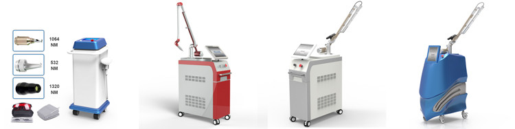 1064nm 532nm 755nm Pico second q switched nd yag laser picolaser fractional for sale
