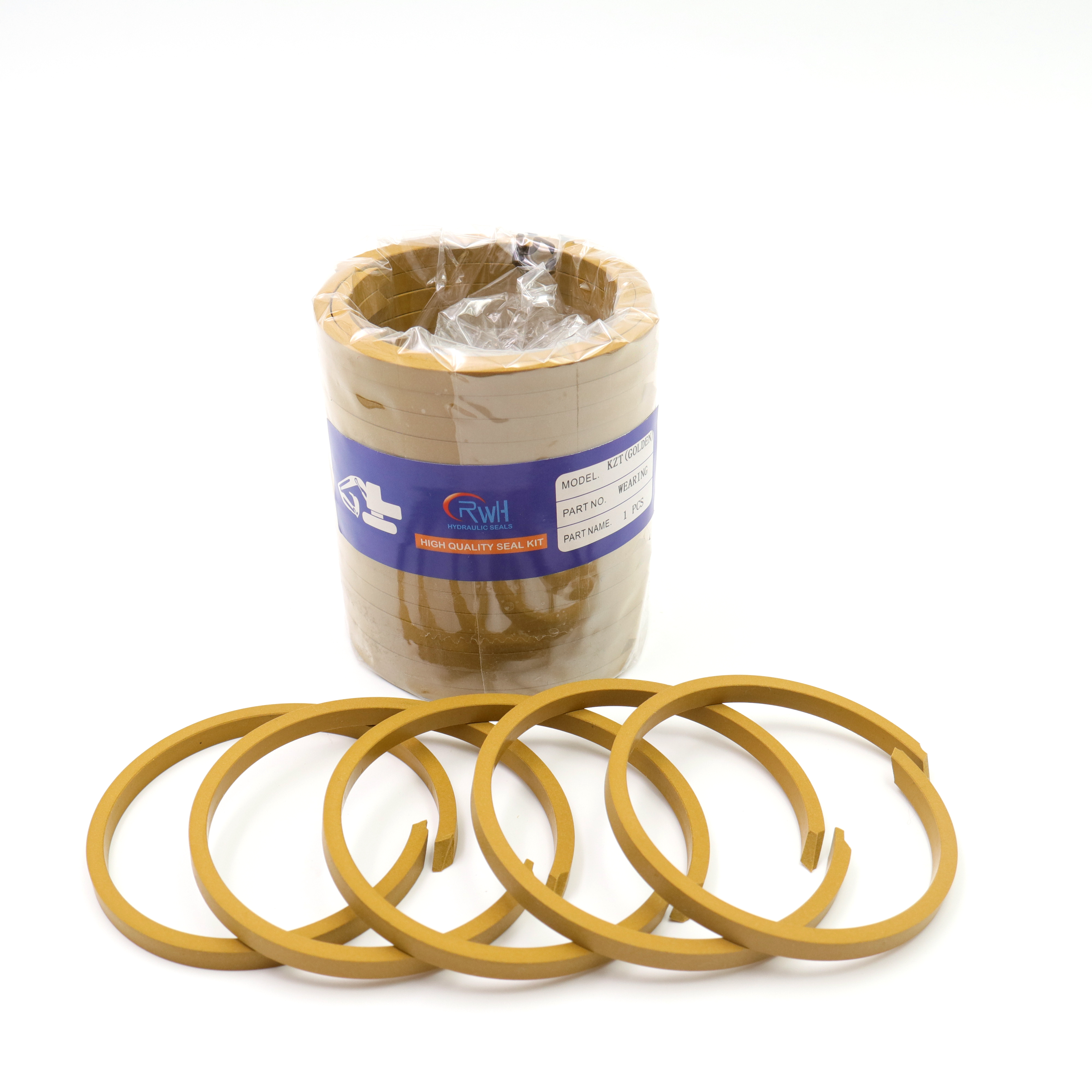 Ptfe Bronze Hydraulic Wear Ring Kzt Hydraulic Piston Oil Seals