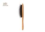 Boar Bristle Wooden Handle 9.28 Inch Paddle Brush