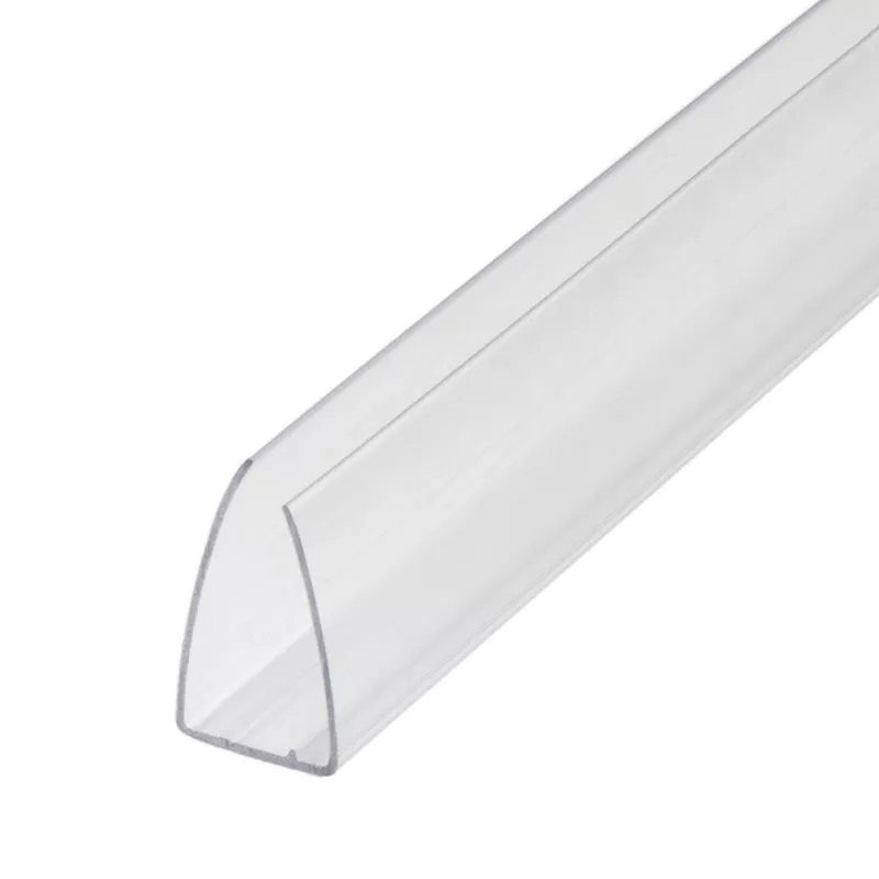 H Shape PC Connector Plastic Profiles Greenhouse Building Accessories For Polycarbonate Roof Sheet