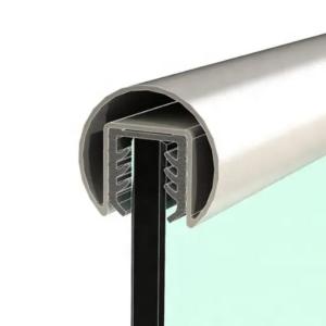 Quality Anodizing Architectural Aluminium Profiles For Glass Railing Terrace Balustrade wholesale