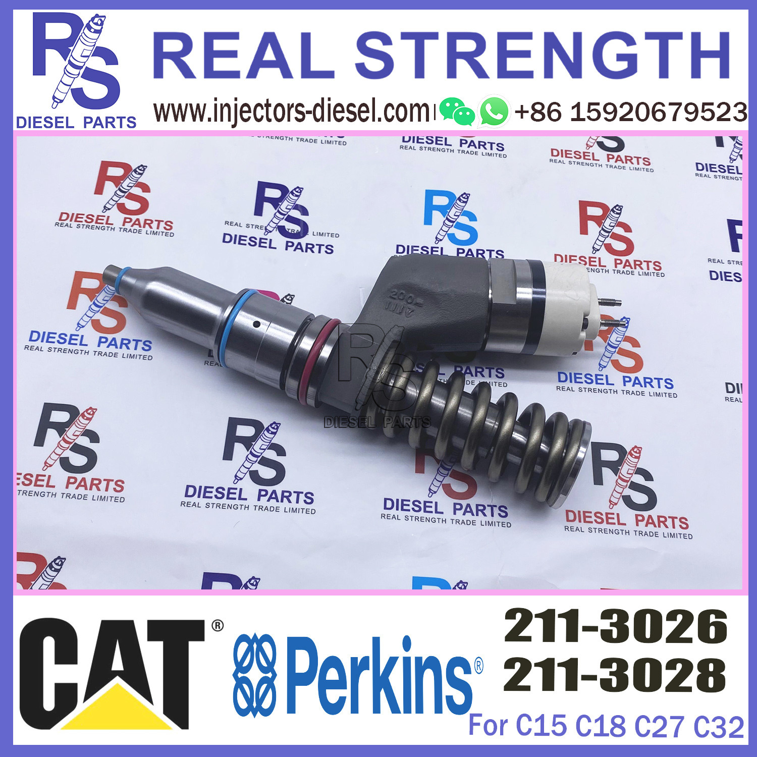 common rail injector 211-3026 10R-0724 10R-9787 for Caterpillar Engine 3406E/3456/C18