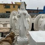 White Marble Divine Mercy Statue Jesus Sculpture church Life Size Catholic