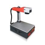Mini Optical Fiber Laser Marking Machine For Plastic Metal Engraving 20W 30W