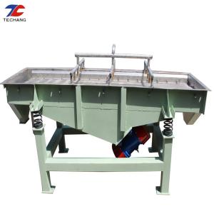 High Efficiency Carbon Steel Sawdust Linear Vibrating Screen Large Capacity