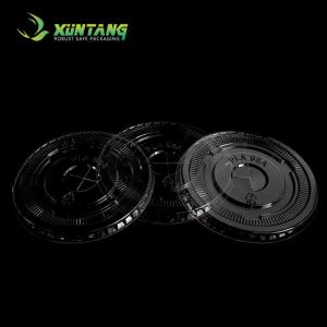 Quality Eco Friendly Clear CPLA Lids , 45mm Biodegradable Coffee Cup Lids wholesale