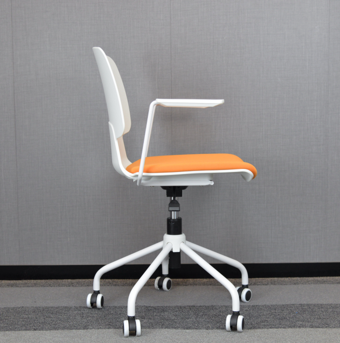 Plastic Swivel Conference Chair PP Office Swivel Chair With Wheels