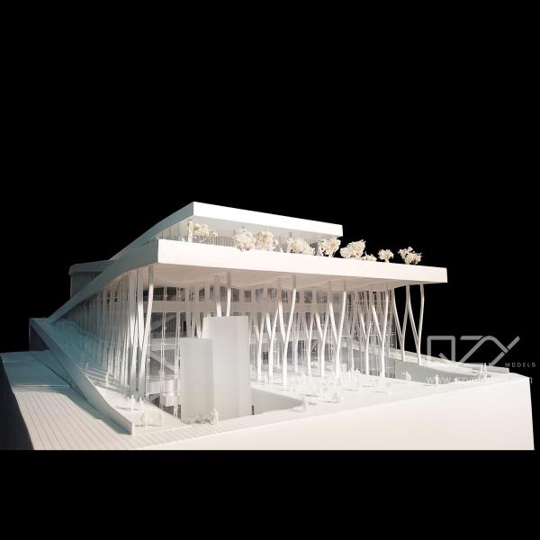 Wooden Conceptual Art Model - PES 1:300 Shenzhen Financial Culture Center Scheme