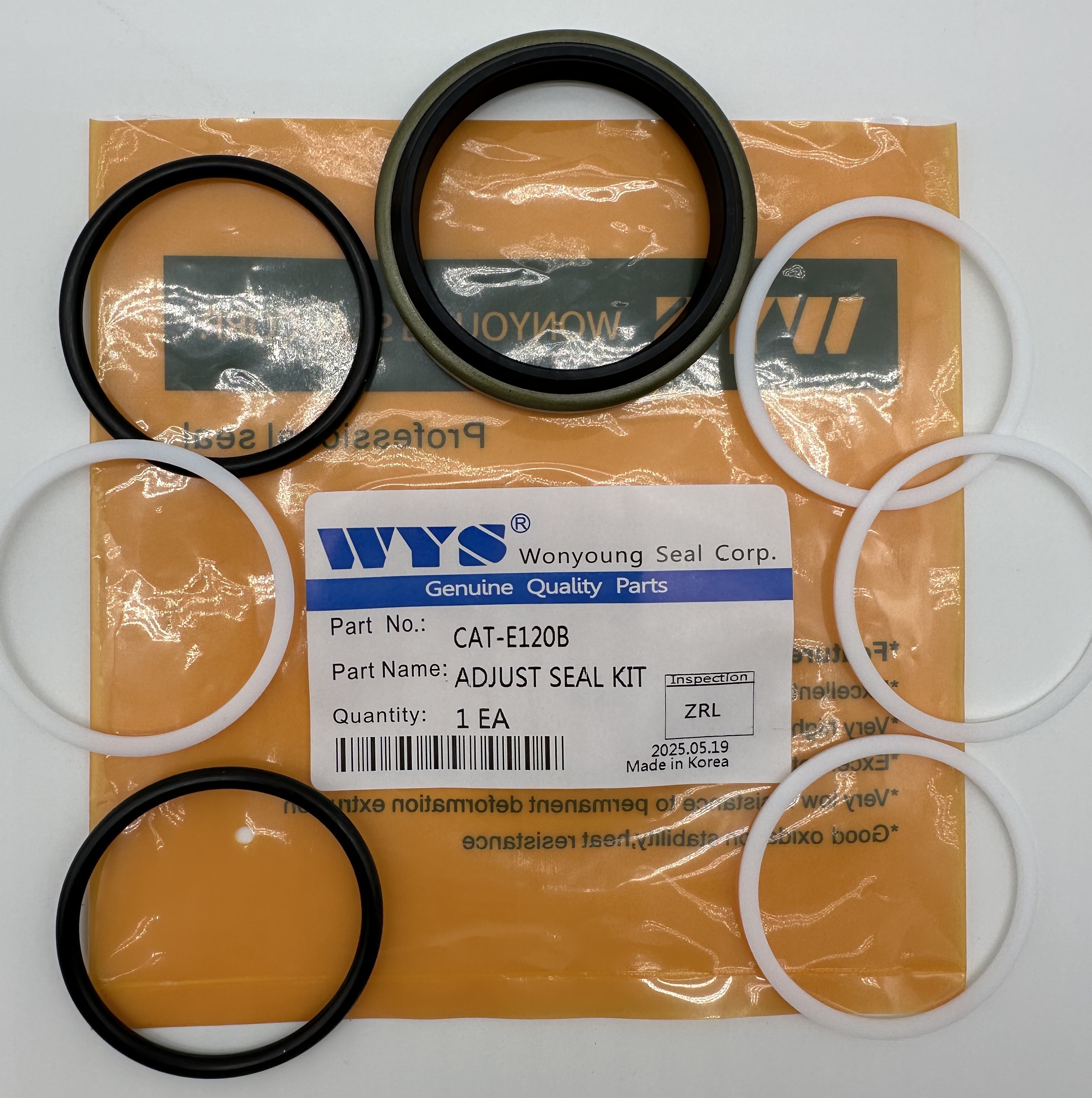 WYS Caterpillar NO CAT-E120B ADJUST SEAL KIT