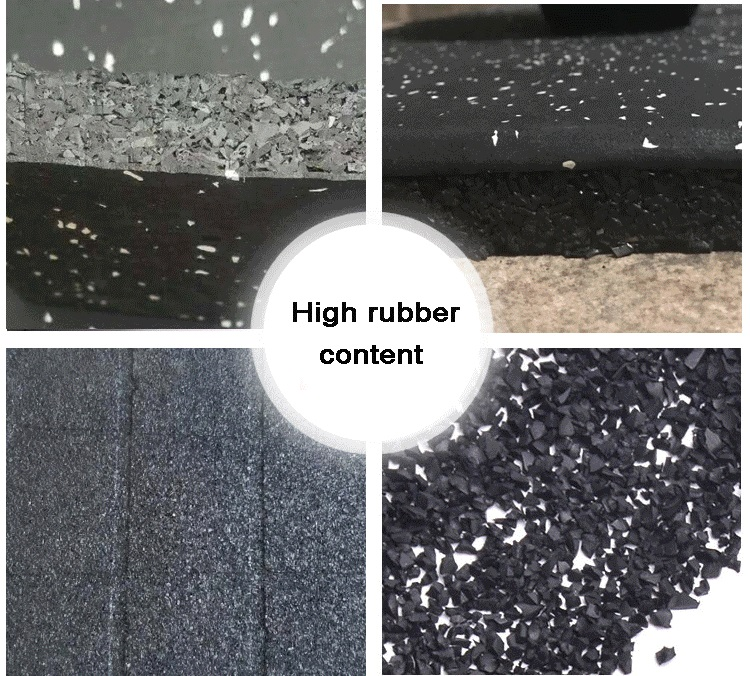 85% SBR Granules 15%EPDM Granules 5-15mm Rubber Flooring for Sports Customizable
