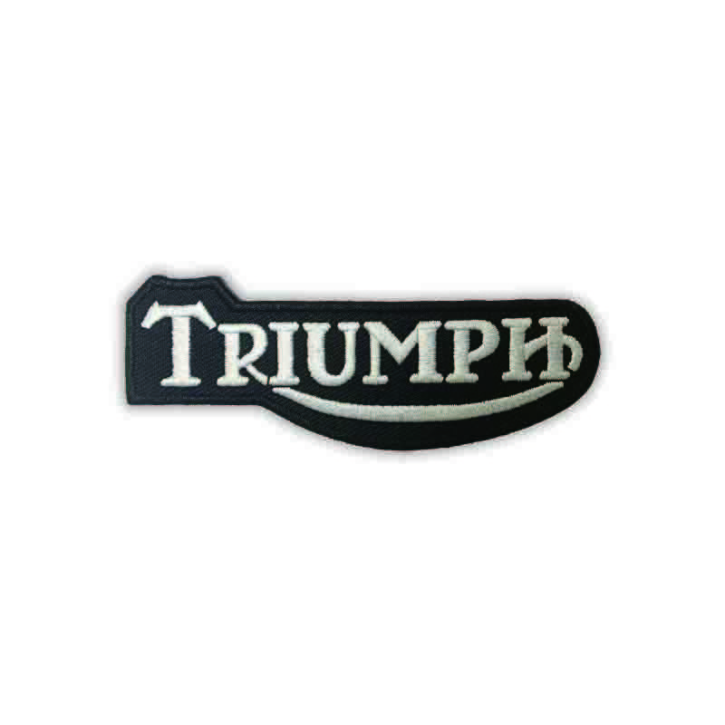 Twill Material Embroidered Biker Patches , Iron On Motorcycle Patches OEM