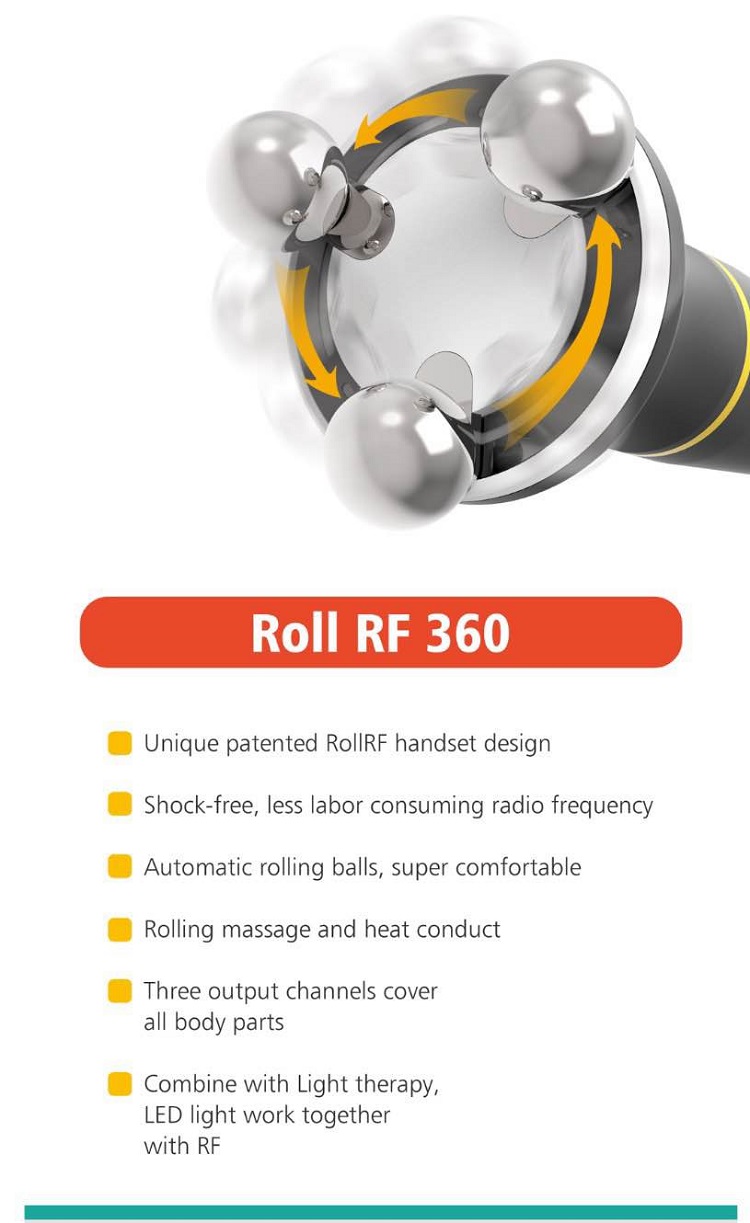 RF360 Rotating Radio Rf Frequency Facial Machine Skin Rejuvenation Body Sculpting
