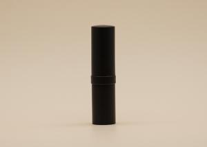 Quality Middle Convex Matt Black Slim Lipstick Tube Portable For Cosmetic Packaging wholesale