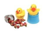 Food Grade Cute Duck Tea Steeper Customize Color 43g Silicone Tea Bag