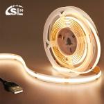 DC 24V Waterproof 5V 8mm 320leds 1cm One Cut 4000K Natural Flexible COB LED