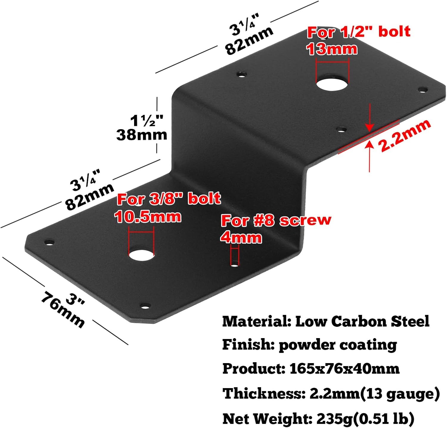 2in Post To Beam Z Tie Wood Timber Connectors For Roofing Trusses