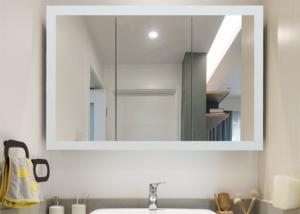 Quality Oak Framed Bathroom Mirrors White Color Size Customized Decorative Dressing Mirrors wholesale