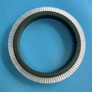 Quality 122 Inner Dia Stenter Machine Parts Brush Wheel Green Plastic Body White Nylon Hair Good Quality wholesale