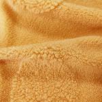 Warp Knitted Sherpa Fleece Fabric 100% Polyester Yellow Jacquard For Garment
