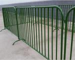 Metal Crowd Control Barricades , Portable Safety Barricades Long Use Life