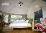 6m Luxury Geodesic Dome Glamping Tent For Farm Hotel