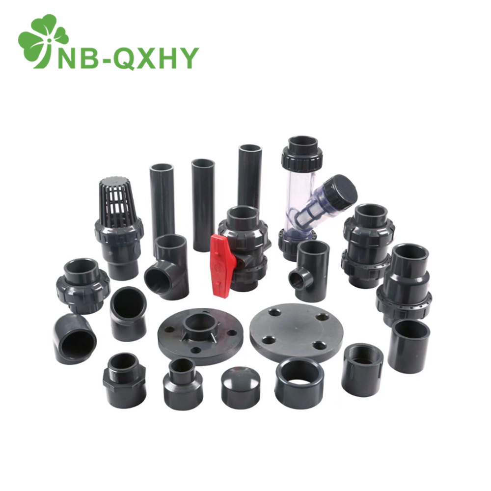 DIN Pn16 PVC Pipe Fitting Socket UPVC Elbow Coupling Flange