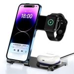 PD/QC Metal Wireless 3 in 1 Charging Stand 6mm Charging Distance
