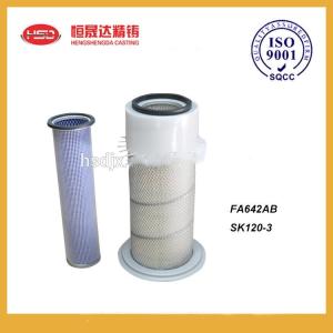 Quality SK120 3 FA642AB Kobelco Excavator Air Filter wholesale