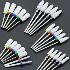 Quality Not Rusty Cuticle Nail Drill Bits Ceramic Material Corrosion / Heat Resistant wholesale