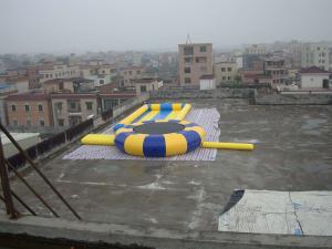 Quality 14' Aquaglide Platinum Supertramp Water Trampoline For Summer , Inflatable Water Games wholesale