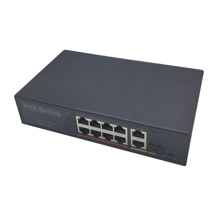 HK-8G 8 ports 1000m PoE switch with 2 1000m 1SFP uplink